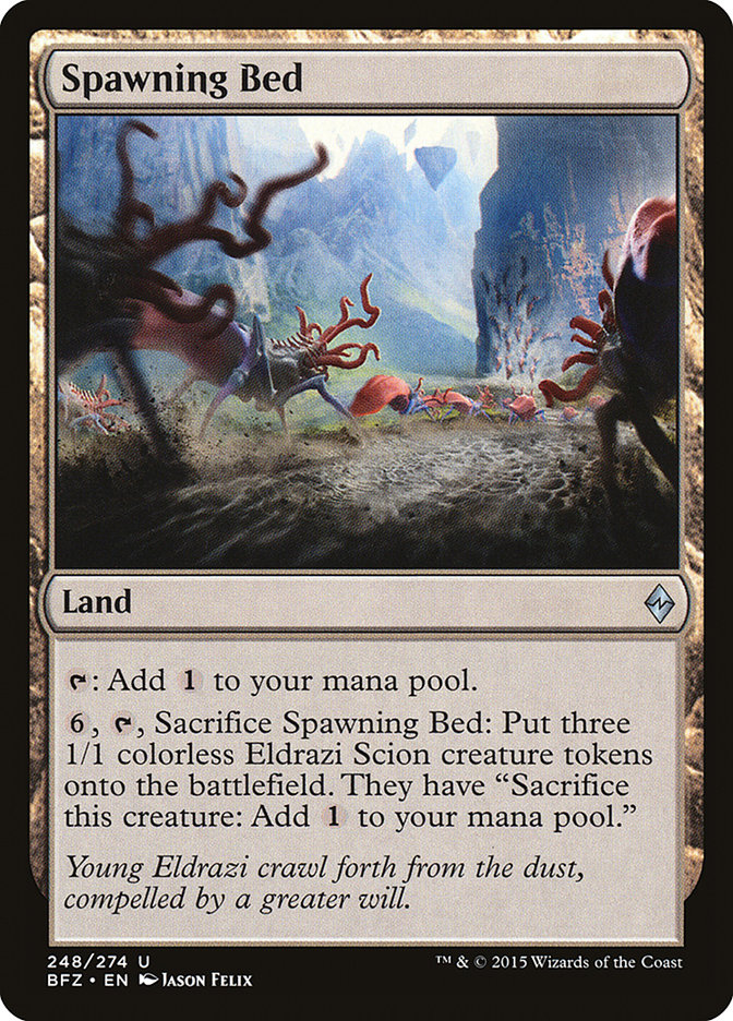 Magic the Gathering Card - Spawning Bed - MTG Circle