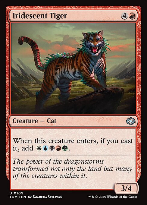 Magic the Gathering Card - Iridescent Tiger - MTG Circle