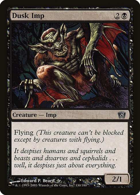 Magic the Gathering Card - Dusk Imp - MTG Circle