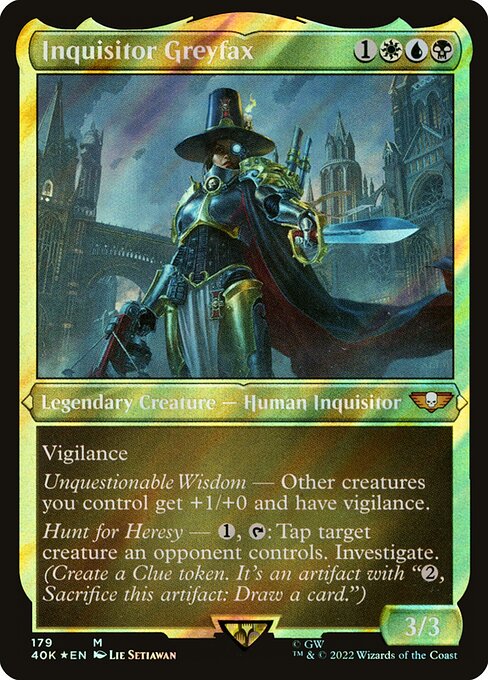 Magic the Gathering Card - Inquisitor Greyfax - MTG Circle