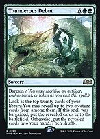 Magic the Gathering Card - Thunderous Debut - MTG Circle