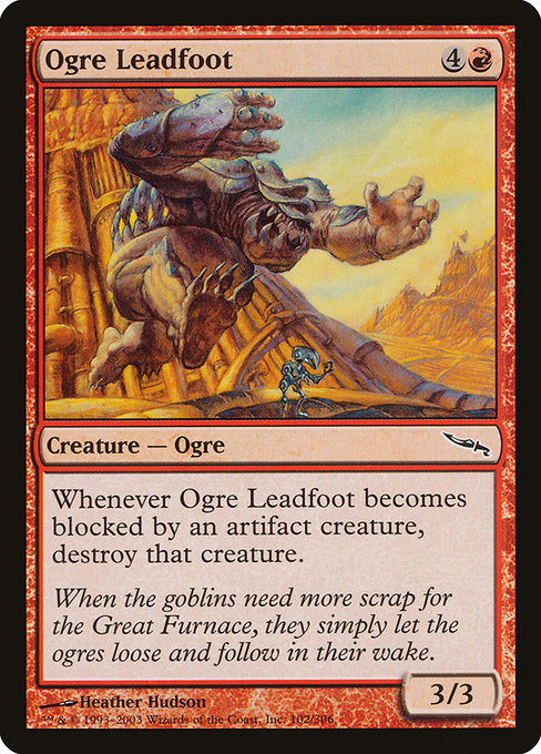 Magic the Gathering Card - Ogre Leadfoot - MTG Circle