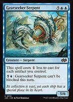 Magic the Gathering Card - Gearseeker Serpent - MTG Circle