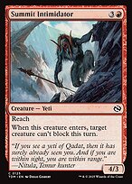 Magic the Gathering Card - Summit Intimidator - MTG Circle