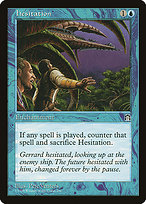 Magic the Gathering Card - Hesitation - MTG Circle