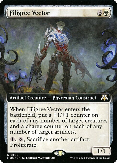 Magic the Gathering Card - Filigree Vector - MTG Circle