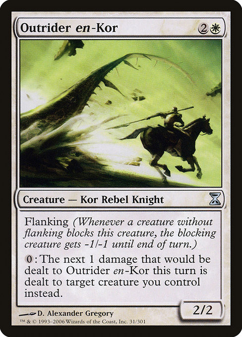 Magic the Gathering Card - Outrider en-Kor - MTG Circle