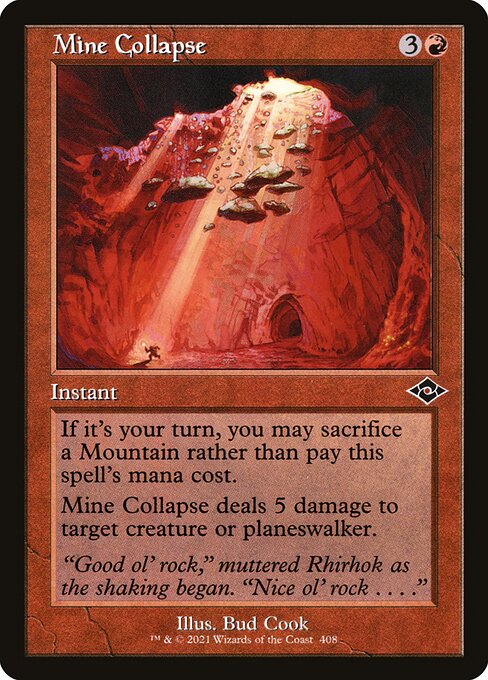 Magic the Gathering Card - Mine Collapse - MTG Circle