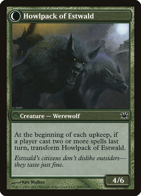 Magic the Gathering Card - Howlpack of Estwald - MTG Circle