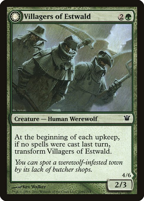 Magic the Gathering Card - Villagers of Estwald - MTG Circle