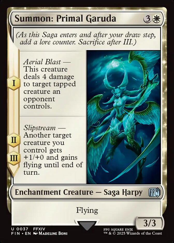 Magic the Gathering Card - Summon: Primal Garuda - MTG Circle