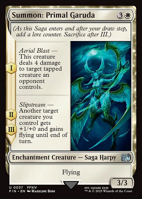 Magic the Gathering Card - Summon: Primal Garuda - MTG Circle