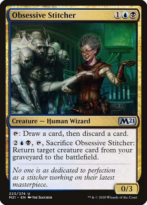 Magic the Gathering Card - Obsessive Stitcher - MTG Circle