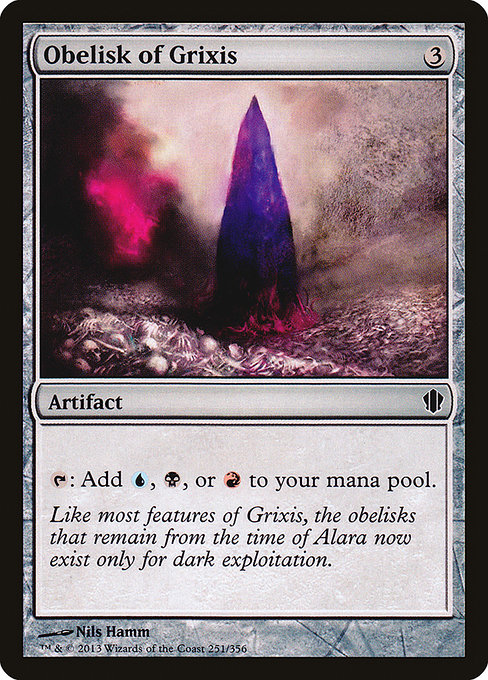 Magic the Gathering Card - Obelisk of Grixis - MTG Circle