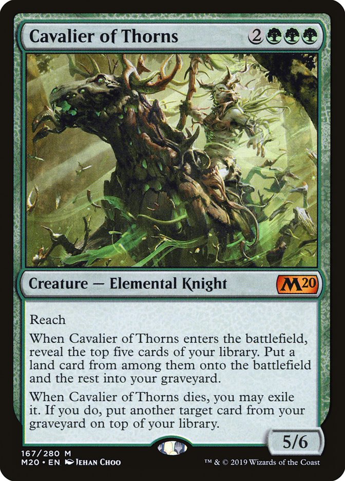 Magic the Gathering Card - Cavalier of Thorns - MTG Circle