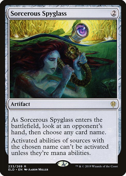 Magic the Gathering Card - Sorcerous Spyglass - MTG Circle