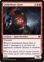 Magic the Gathering Card - Cinderheart Giant - MTG Circle