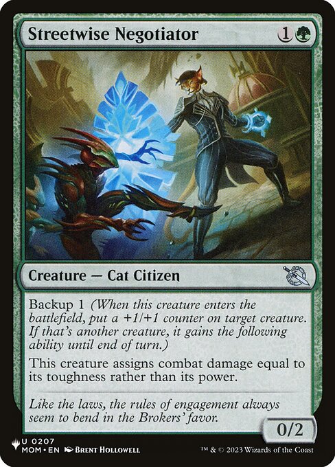 Magic the Gathering Card - Streetwise Negotiator - MTG Circle