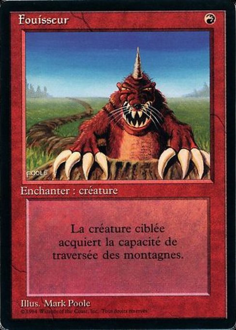 Magic the Gathering Card - Burrowing - MTG Circle