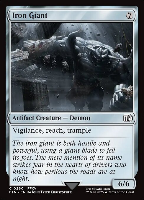 Magic the Gathering Card - Iron Giant - MTG Circle
