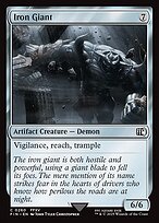 Magic the Gathering Card - Iron Giant - MTG Circle