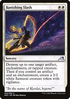 Magic the Gathering Card - Banishing Slash - MTG Circle