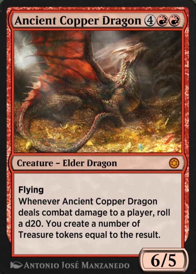 Magic the Gathering Card - Ancient Copper Dragon - MTG Circle