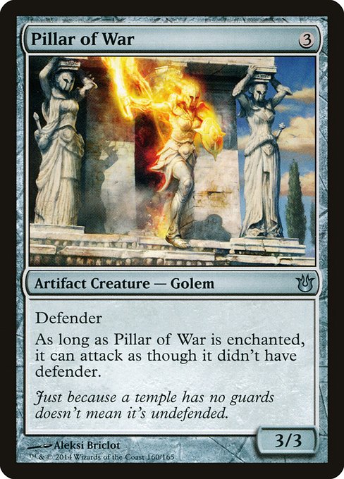 Magic the Gathering Card - Pillar of War - MTG Circle