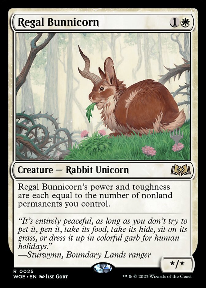 Magic the Gathering Card - Regal Bunnicorn - MTG Circle