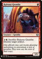 Magic the Gathering Card - Ruinous Gremlin - MTG Circle
