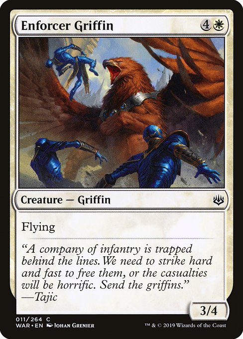 Magic the Gathering Card - Enforcer Griffin - MTG Circle