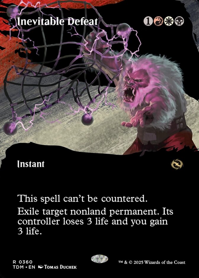 Magic the Gathering Card - Inevitable Defeat - MTG Circle