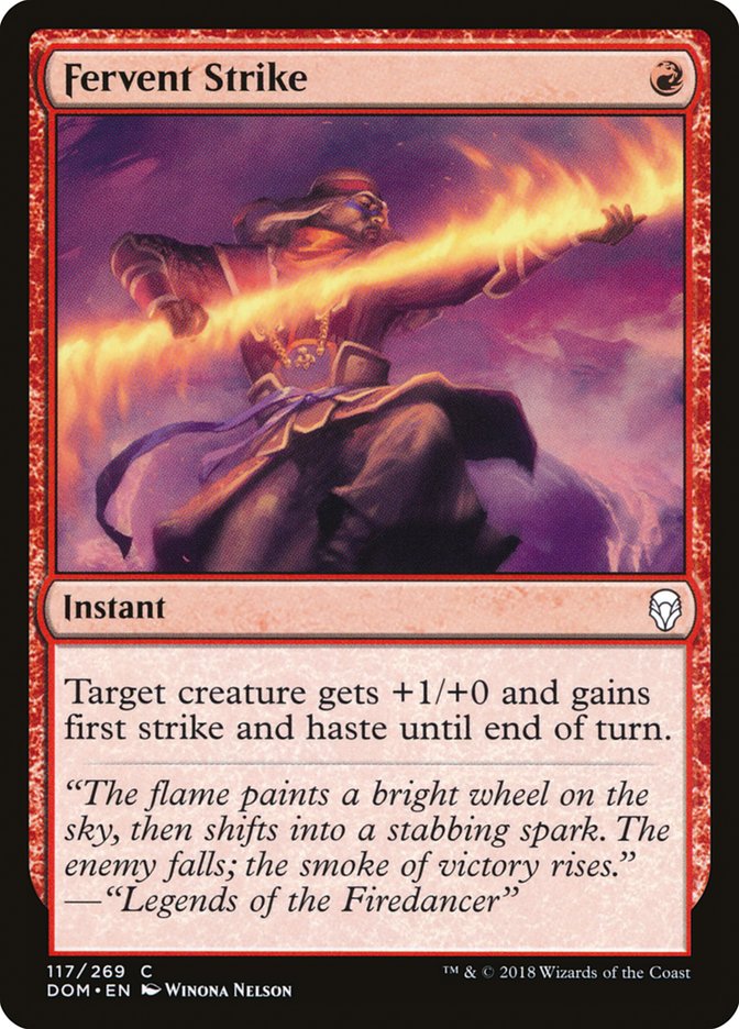 Magic the Gathering Card - Fervent Strike - MTG Circle