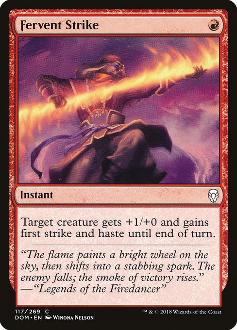Magic the Gathering Card - Fervent Strike - MTG Circle