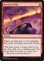 Magic the Gathering Card - Fervent Strike - MTG Circle