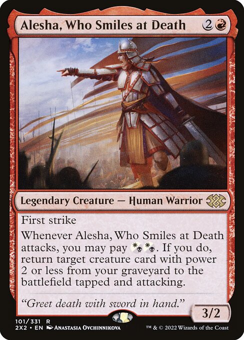 Magic the Gathering Card - Alesha, Who Smiles at Death - MTG Circle