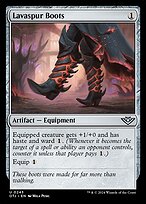 Magic the Gathering Card - Lavaspur Boots - MTG Circle