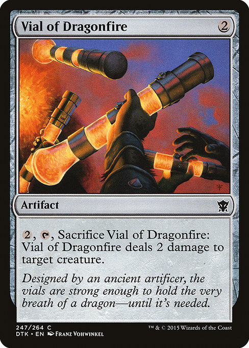 Magic the Gathering Card - Vial of Dragonfire - MTG Circle