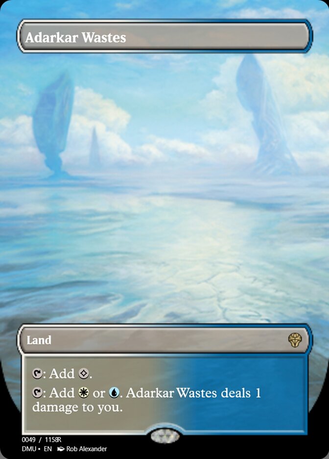Magic the Gathering Card - Adarkar Wastes - MTG Circle