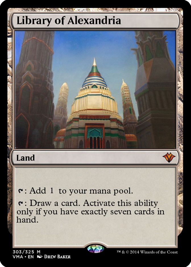 Magic the Gathering Card - Library of Alexandria - MTG Circle