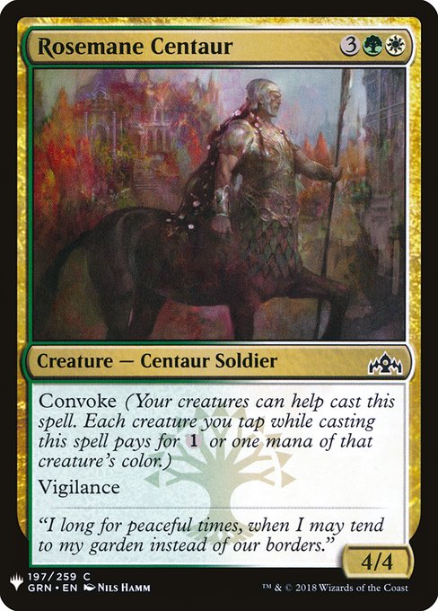 Magic the Gathering Card - Rosemane Centaur - MTG Circle