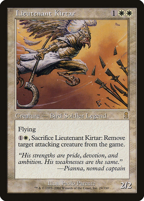 Magic the Gathering Card - Lieutenant Kirtar - MTG Circle