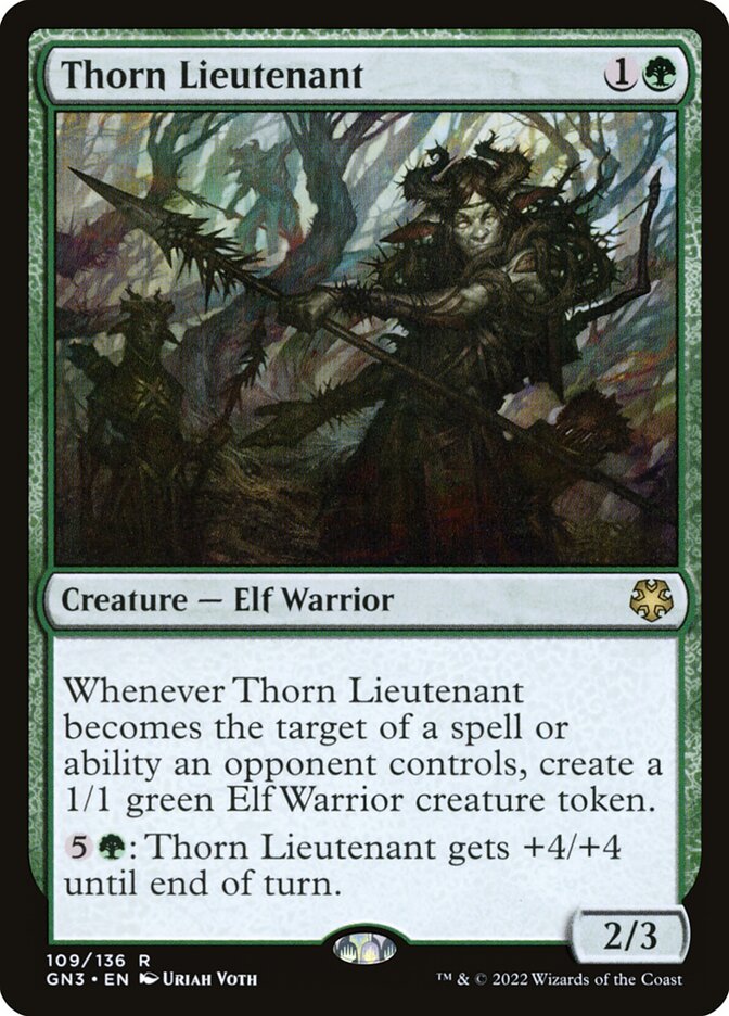 Magic the Gathering Card - Thorn Lieutenant - MTG Circle