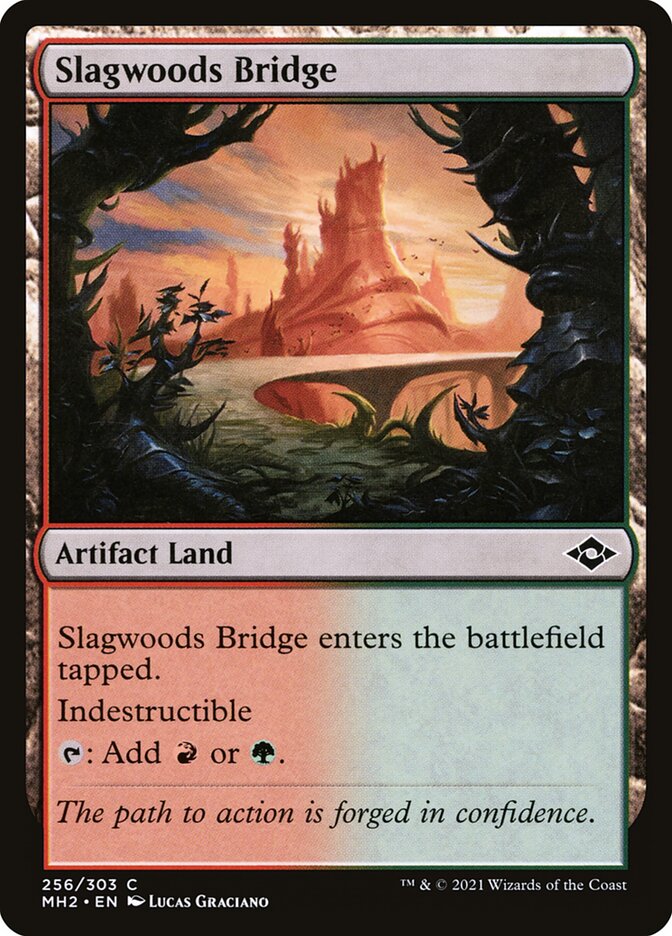 Magic the Gathering Card - Slagwoods Bridge - MTG Circle