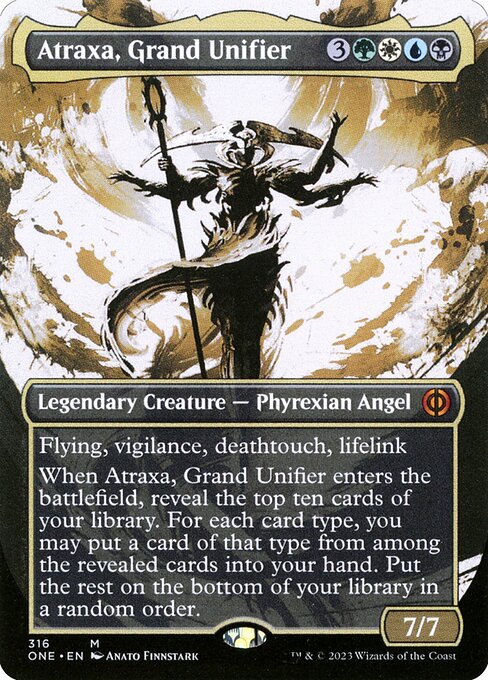 Magic the Gathering Card - Atraxa, Grand Unifier - MTG Circle