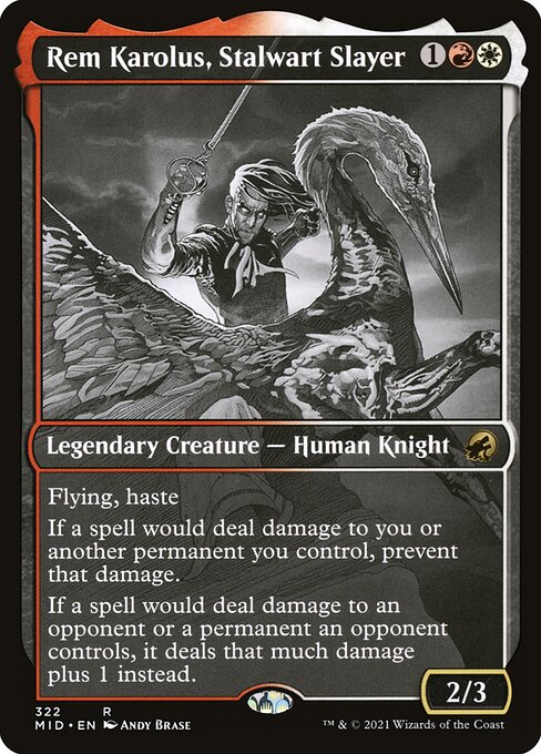 Magic the Gathering Card - Rem Karolus, Stalwart Slayer - MTG Circle