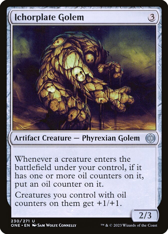 Magic the Gathering Card - Ichorplate Golem - MTG Circle