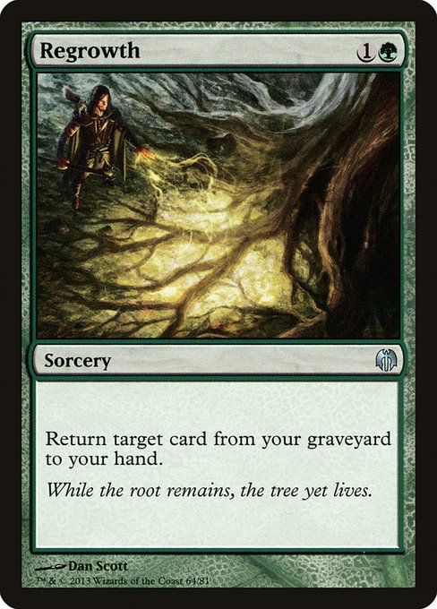 Magic the Gathering Card - Regrowth - MTG Circle