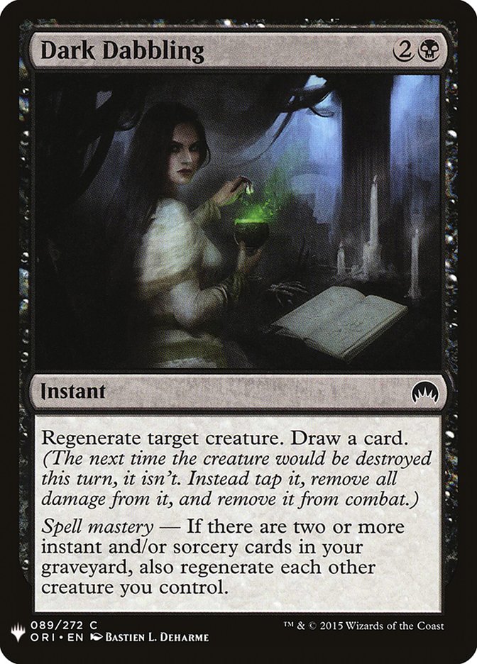 Magic the Gathering Card - Dark Dabbling - MTG Circle