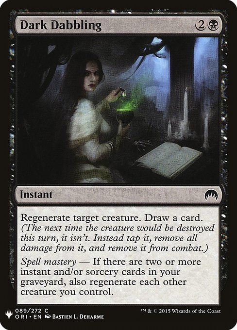 Magic the Gathering Card - Dark Dabbling - MTG Circle